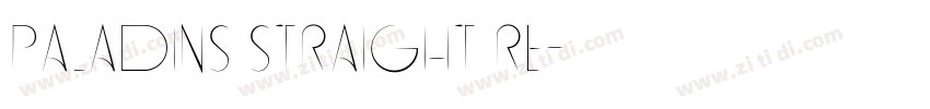 Paladins Straight Re字体转换